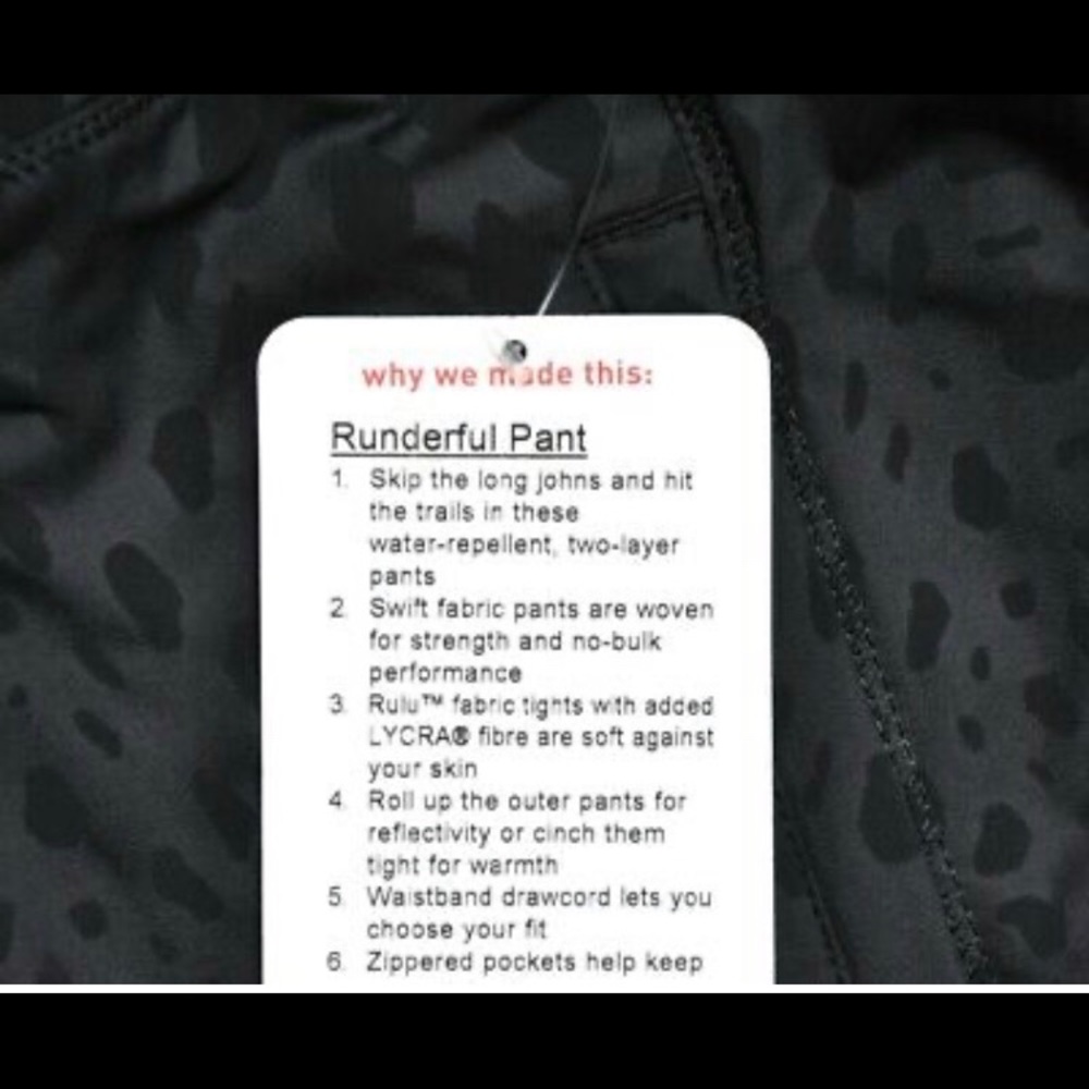 Lululemon Runderful Pants - Picture 2 of 7